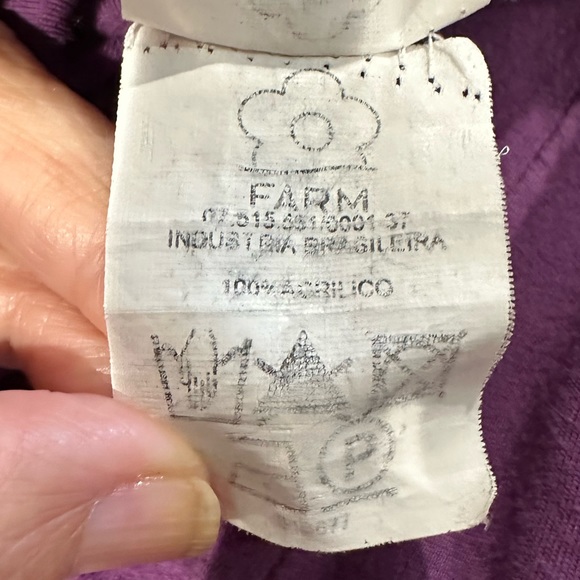 Farm Rio Purple Plaid Button Down Jacket Coat - Picture 8 of 9